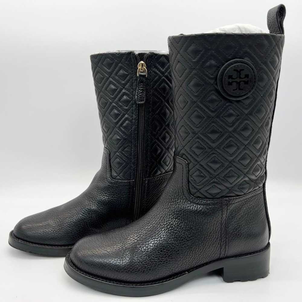 Superb Condition Tory Burch Marion Black Quilted … - image 3