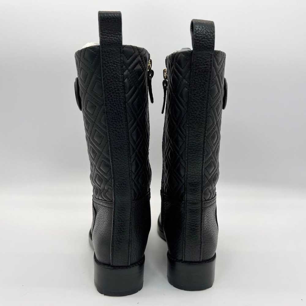 Superb Condition Tory Burch Marion Black Quilted … - image 5