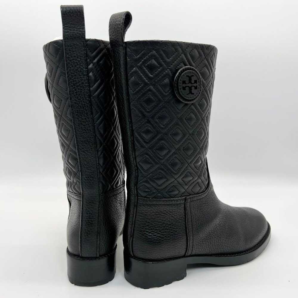 Superb Condition Tory Burch Marion Black Quilted … - image 6