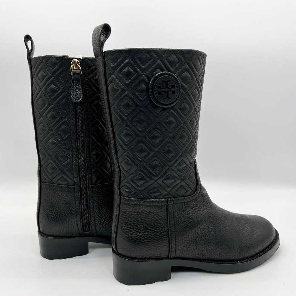 Superb Condition Tory Burch Marion Black Quilted … - image 7