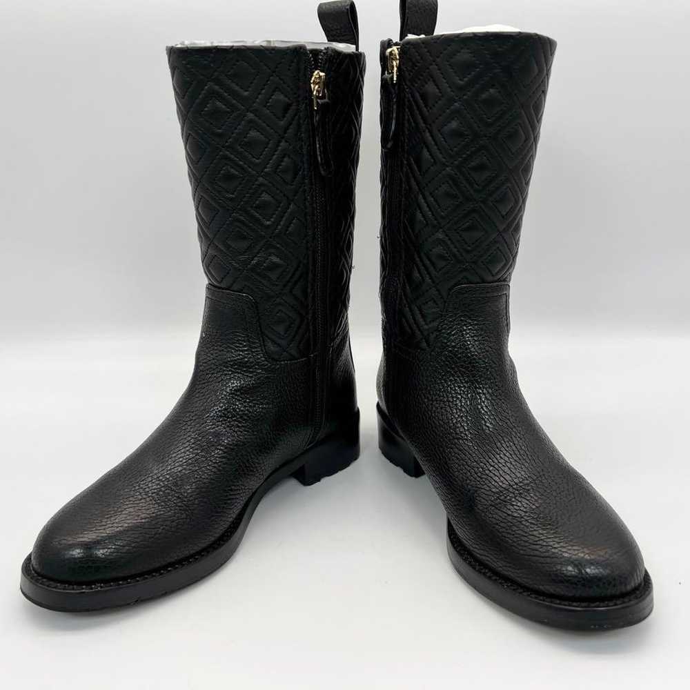 Superb Condition Tory Burch Marion Black Quilted … - image 9