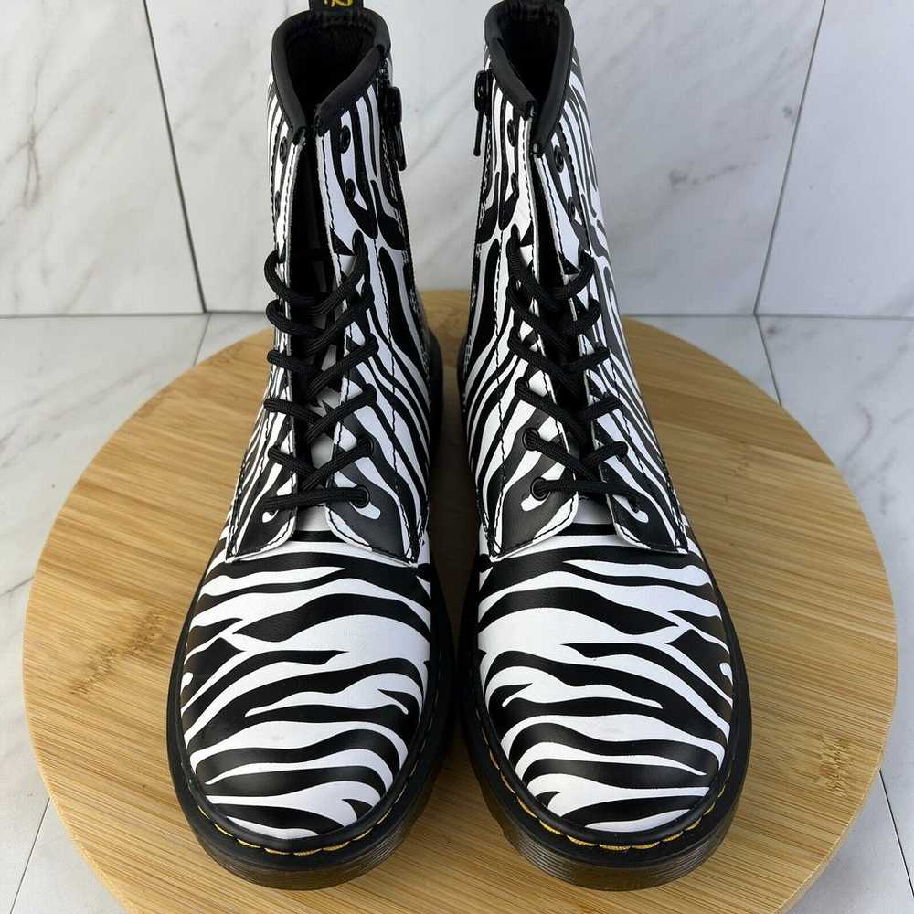 Dr. Doc Martens 1460 Delaney Womens Size 6 Zebra … - image 4