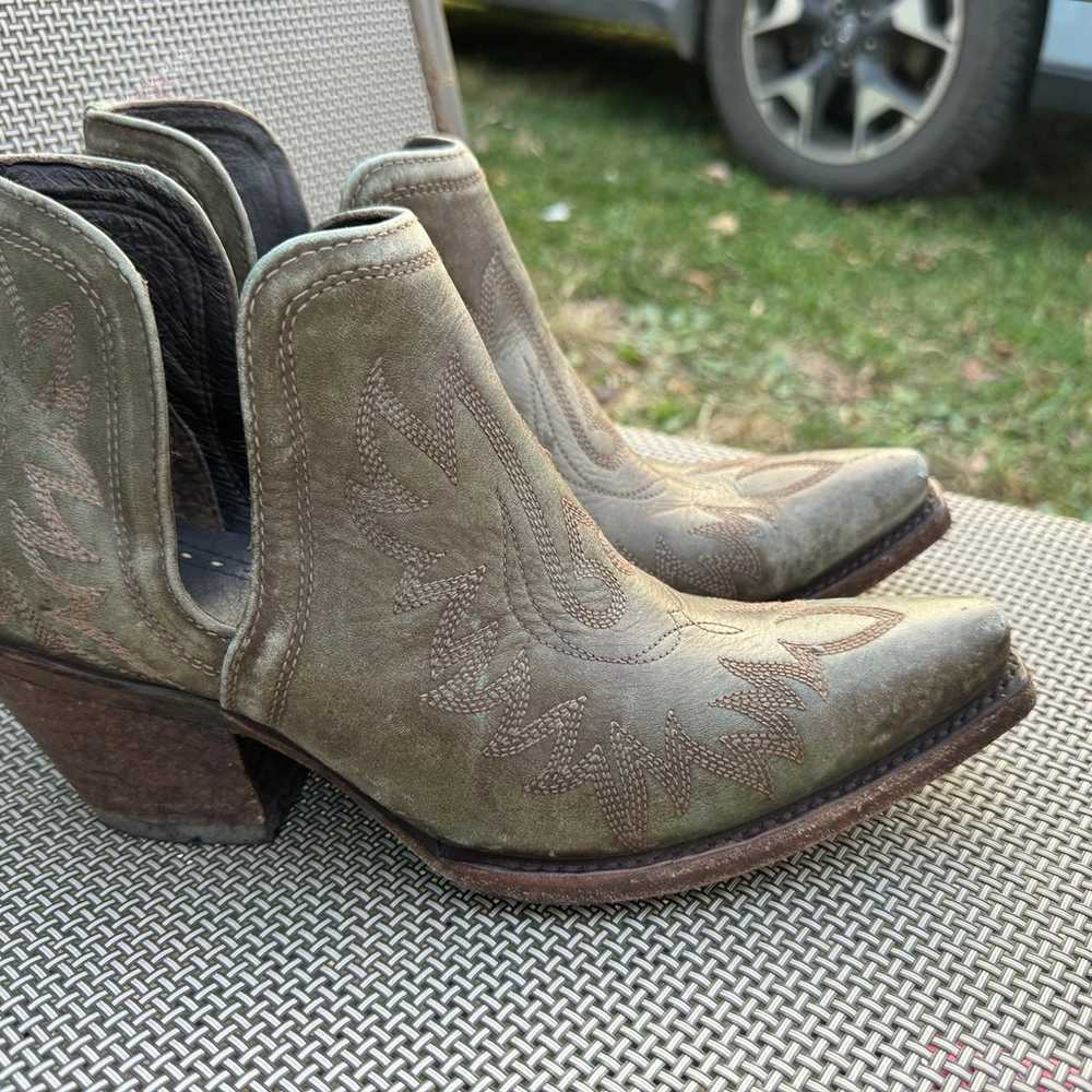 Ariat Dixon R Toe size 9.5 leather booties leathe… - image 3