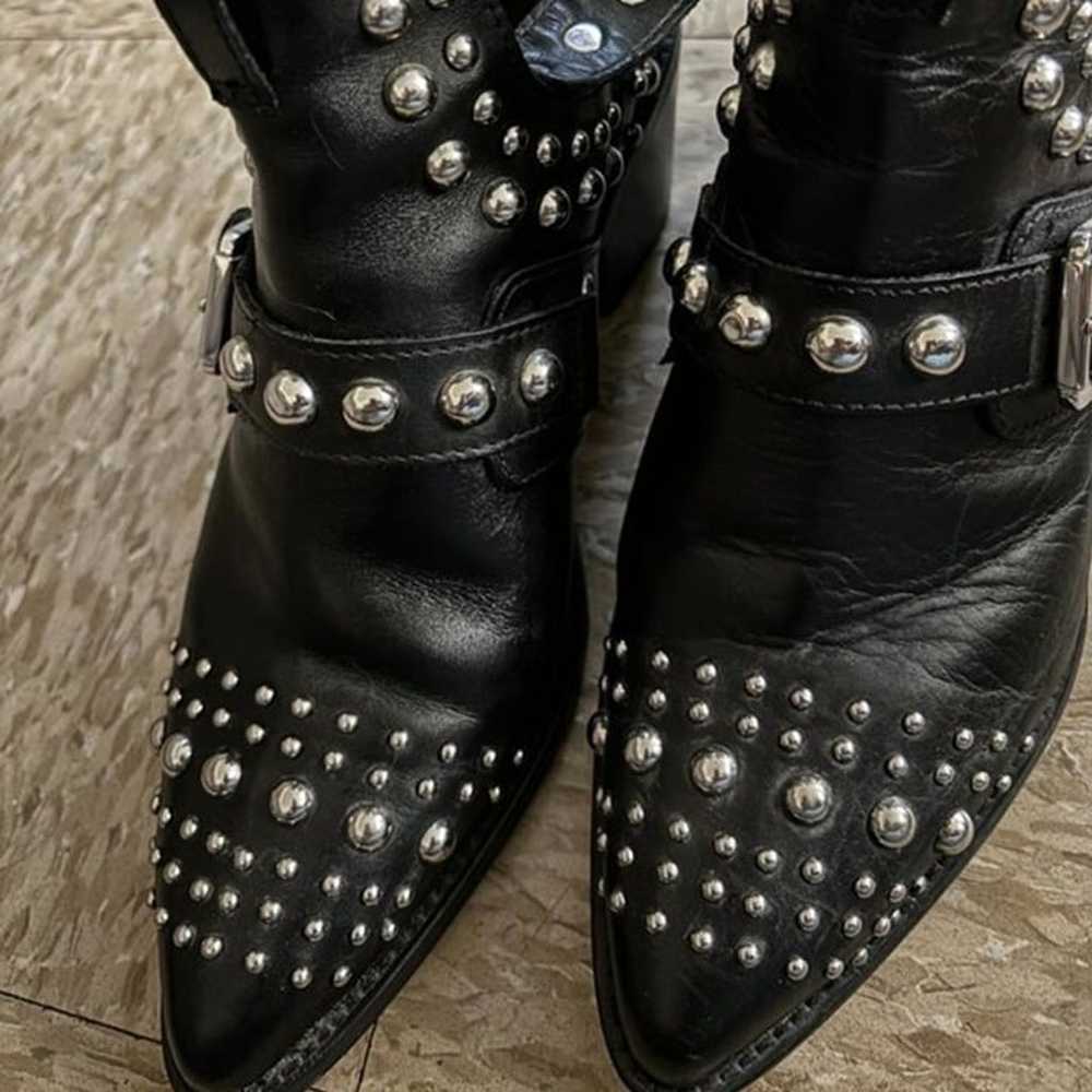 KURT GEIGER STUDDED ANKLE BOOTS SIZE 9 WOMAN - image 3