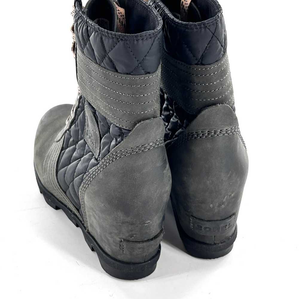 Sorel Lexie Lace Up Wedge Ankle Booties 9.5 Boots… - image 3