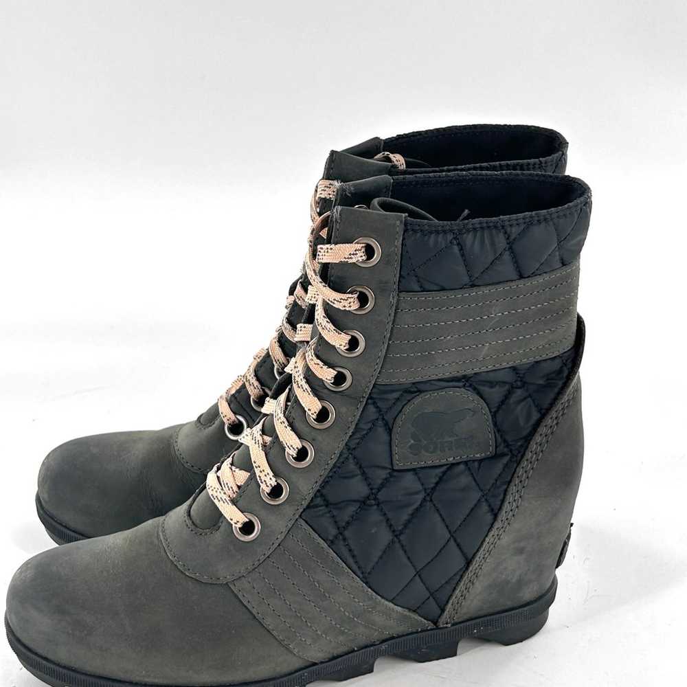 Sorel Lexie Lace Up Wedge Ankle Booties 9.5 Boots… - image 4