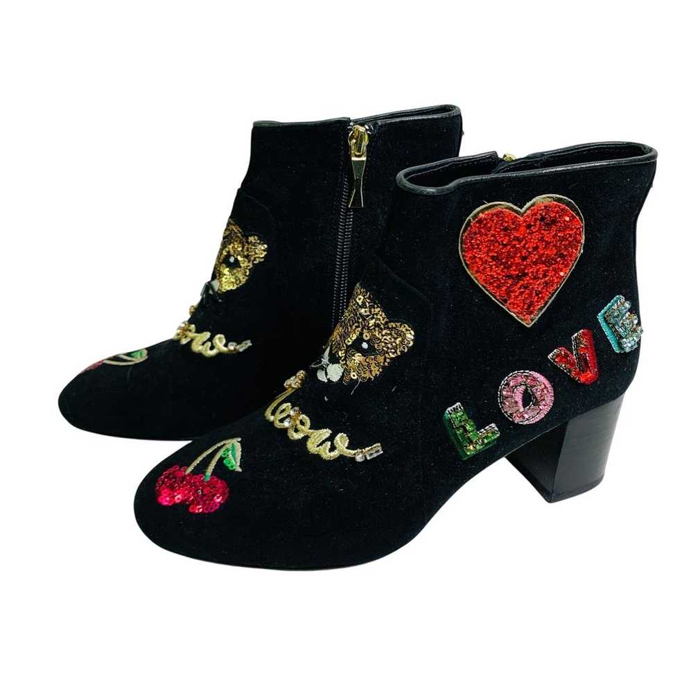 KATE SPADE Boots Liverpool Suede Ankle Love Cat M… - image 1