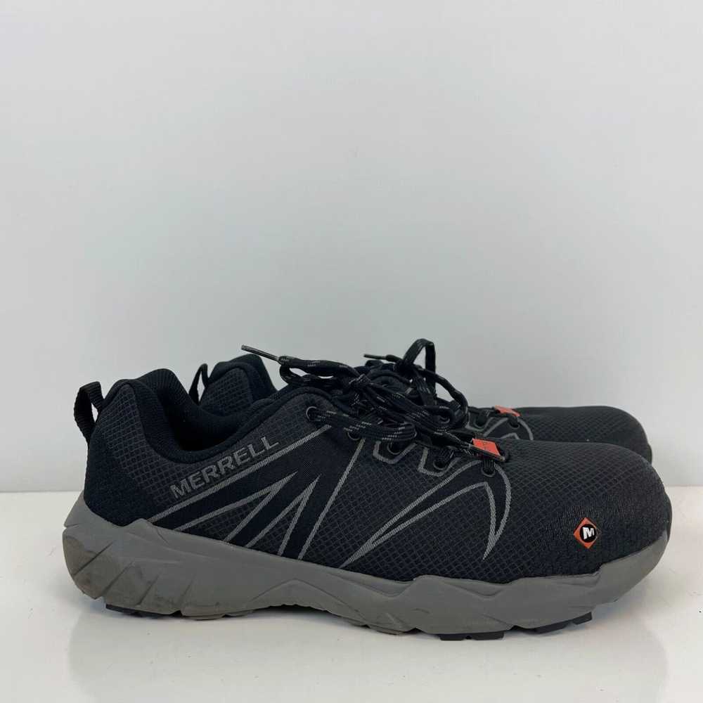 Merrell Merrell Fullbench Alloy Toe Work Shoes Bl… - image 3