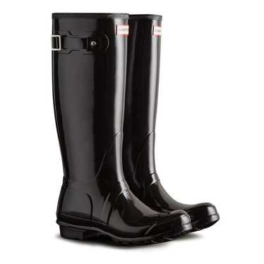 Hunter Boots Original Tall Gloss Rain Boots With S