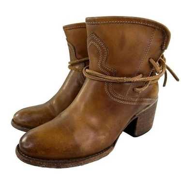 FREEBIRD By Steven Casey Ankle Booties cheapest Cognac Size 7 Boots