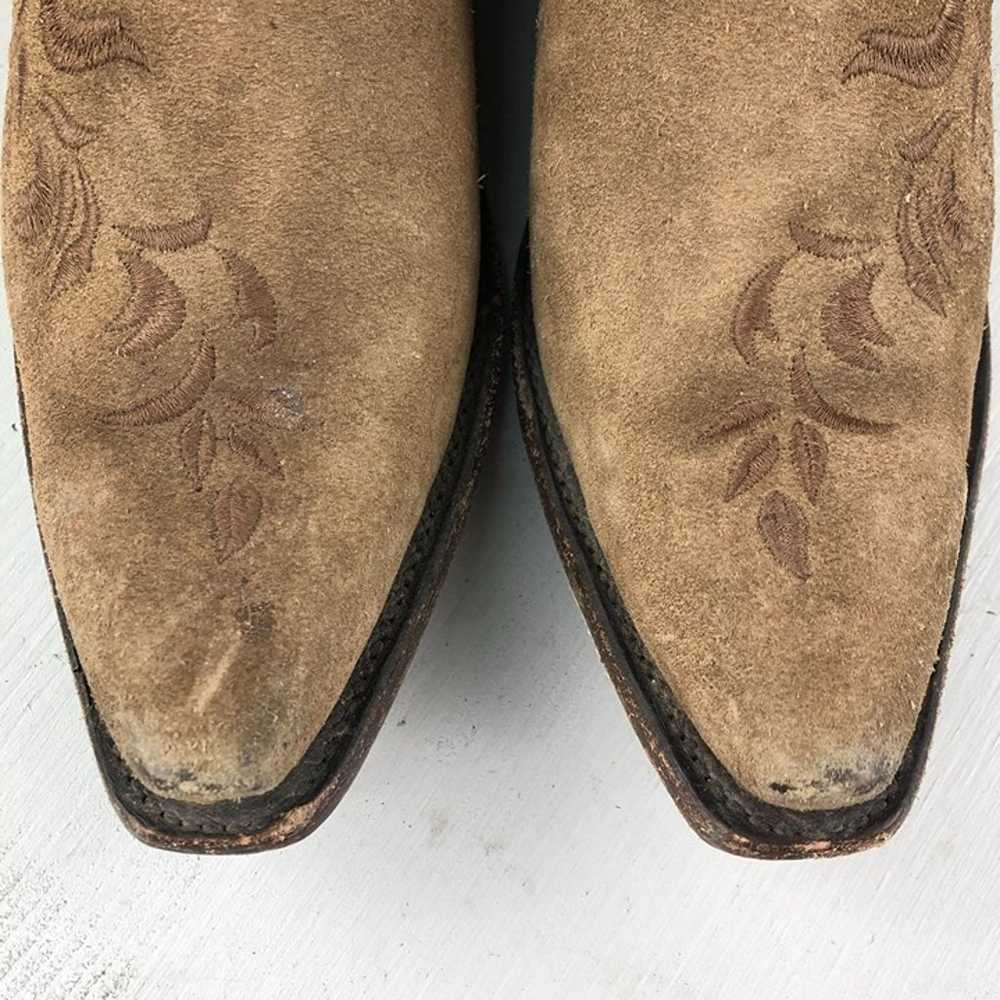 Lucchese Women's Size 9.5B Brown Suede Leather Sn… - image 5