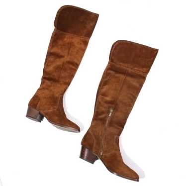 FRYE Clara Brown Suede Over the Knee Tall Boots H… - image 1