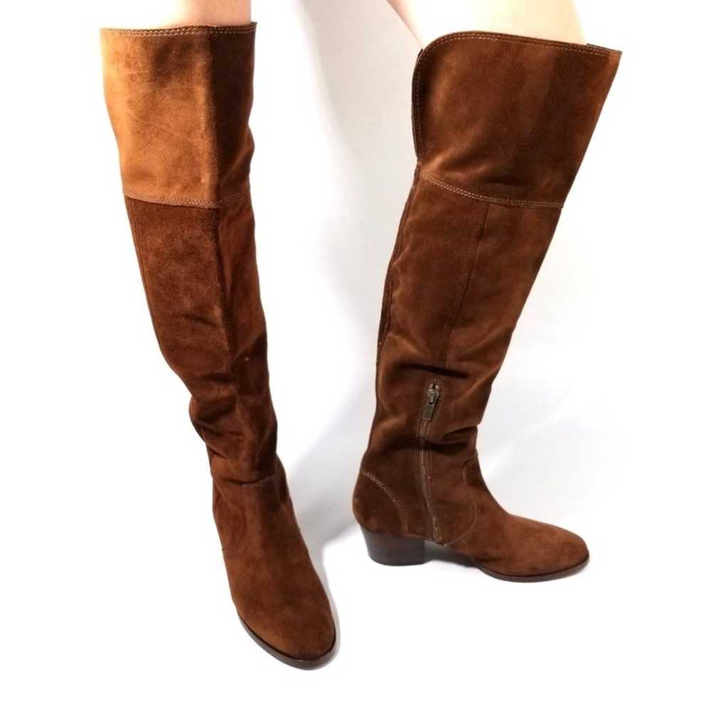 FRYE Clara Brown Suede Over the Knee Tall Boots H… - image 4