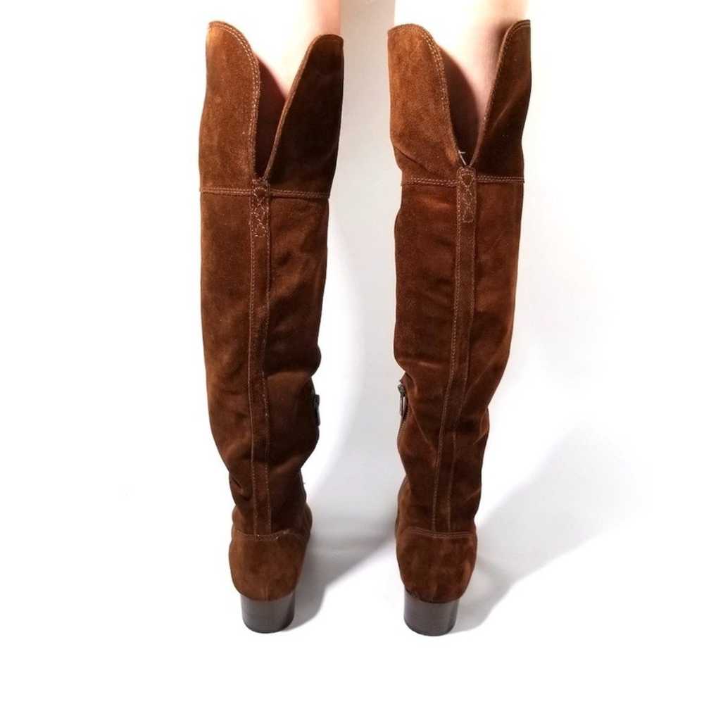 FRYE Clara Brown Suede Over the Knee Tall Boots H… - image 5