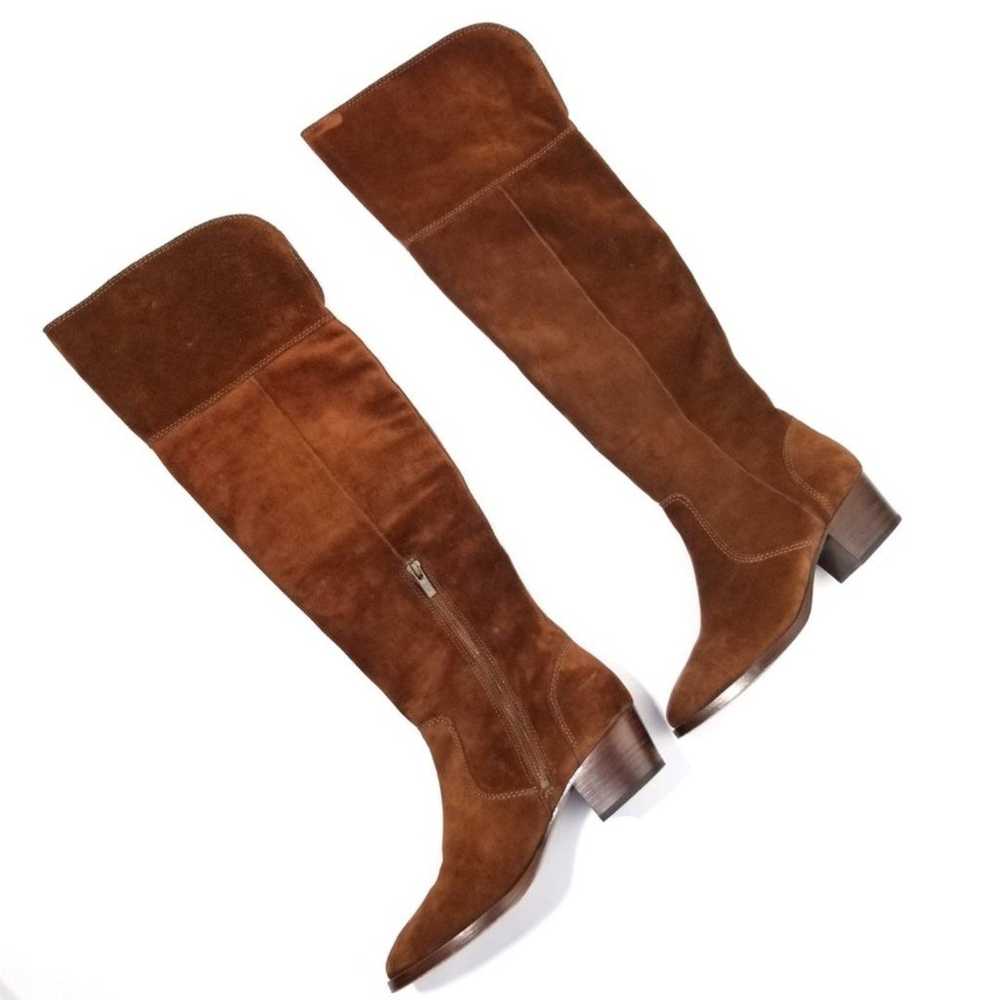 FRYE Clara Brown Suede Over the Knee Tall Boots H… - image 6