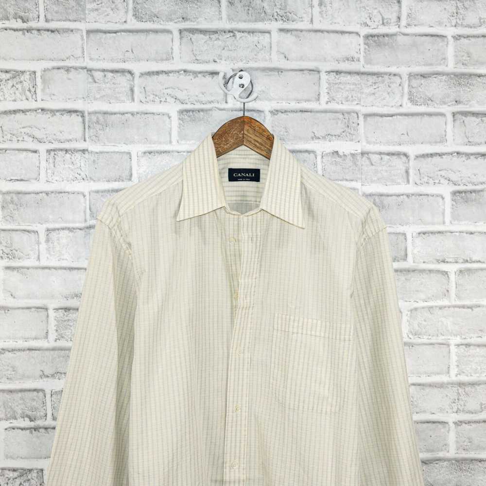 Canali CANALI Long Sleeve Button Down Dress Shirt… - image 4