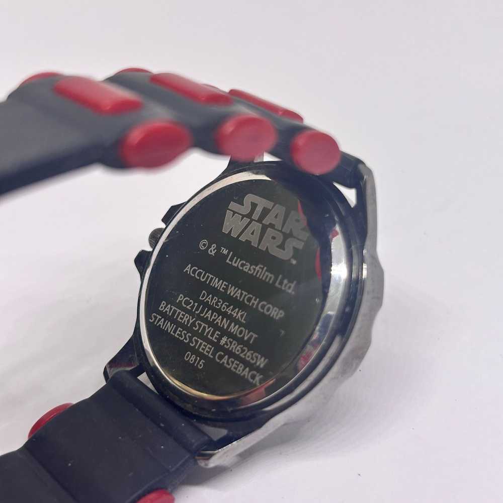 Star Wars Star Wars Silver Tone Black Red Watch - image 6