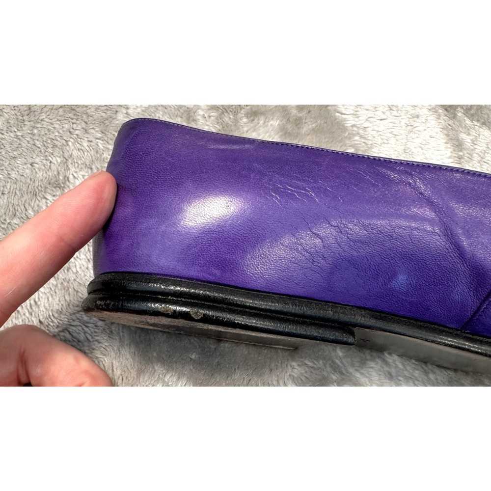 Maud Frizon Paris Vintage Purple Leather Pointed … - image 8