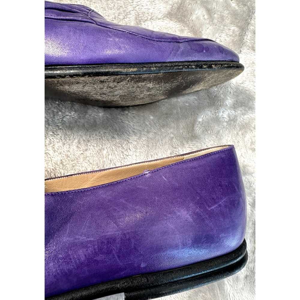 Maud Frizon Paris Vintage Purple Leather Pointed … - image 9