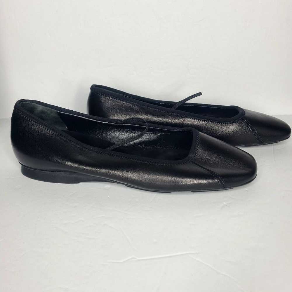 Vintage Prada Sport Black Leather Ballet Flats Si… - image 3