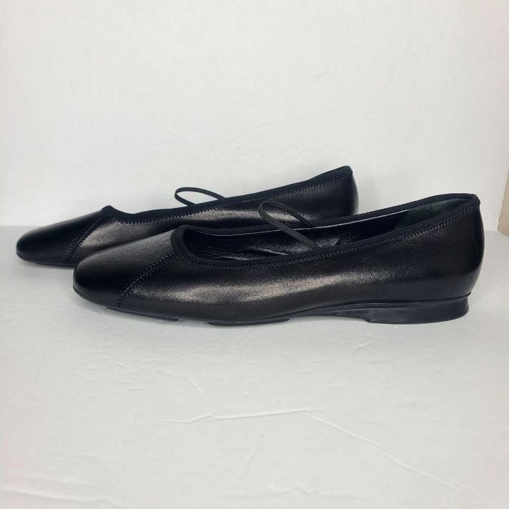 Vintage Prada Sport Black Leather Ballet Flats Si… - image 4