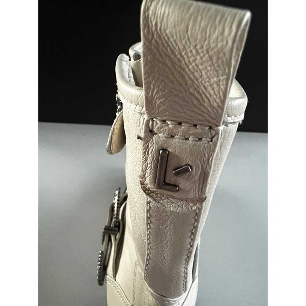 NEW ANTHOLOGY Larroudé Hardy ivory leather Boots … - image 11