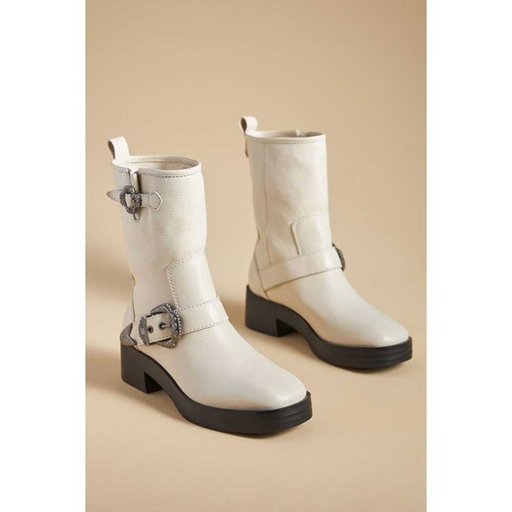 NEW ANTHOLOGY Larroudé Hardy ivory leather Boots … - image 3