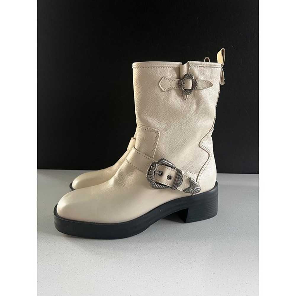 NEW ANTHOLOGY Larroudé Hardy ivory leather Boots … - image 4