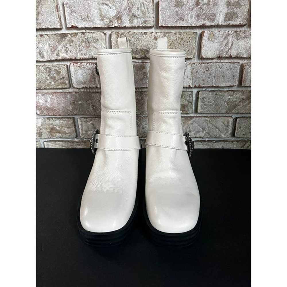 NEW ANTHOLOGY Larroudé Hardy ivory leather Boots … - image 5