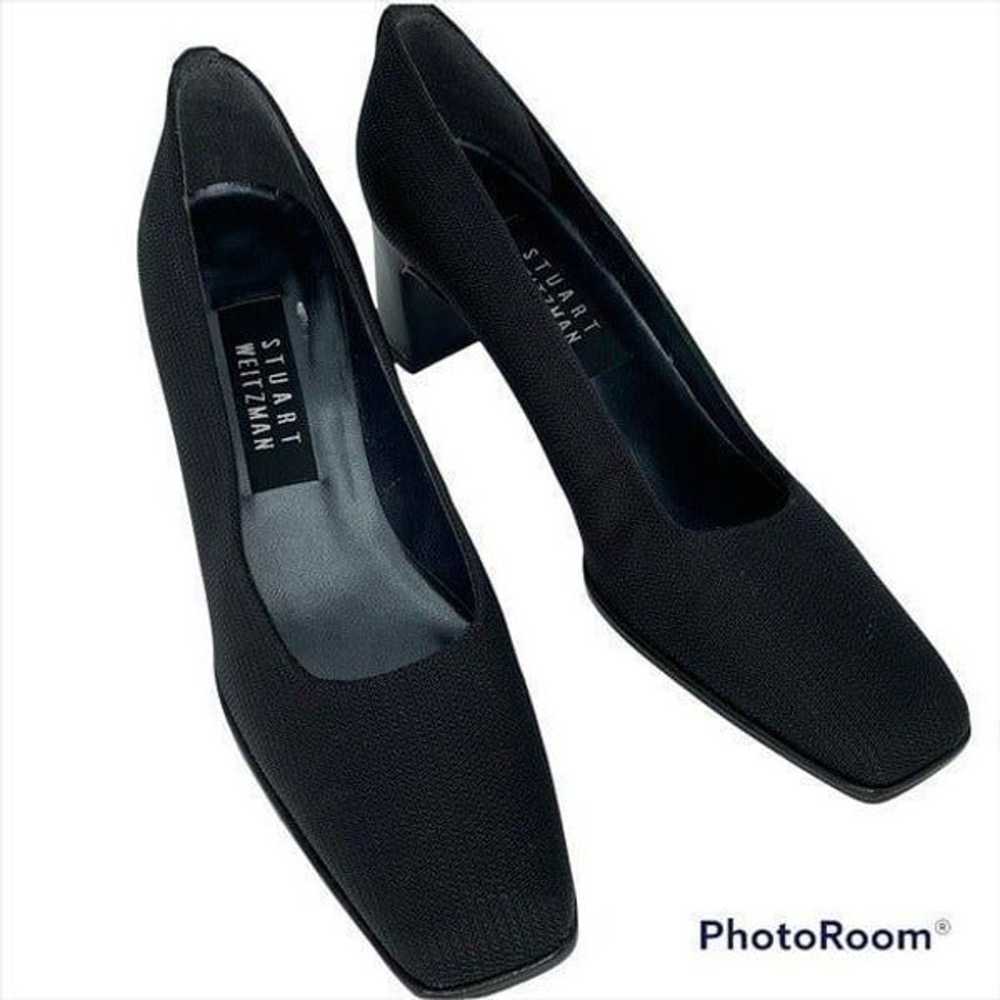 Vintage Stuart Weitzman Black Classic Heels Pumps… - image 1