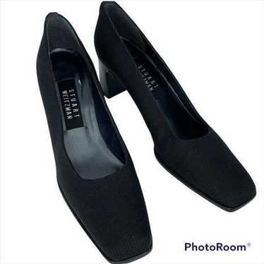 Vintage Stuart Weitzman Black Classic Heels Pumps… - image 1