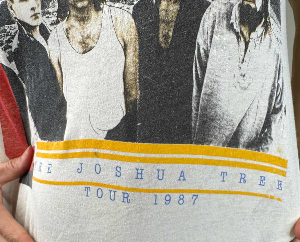 U2 Band Joshua Tree Band Tour T-Shirt 1980s - image 3