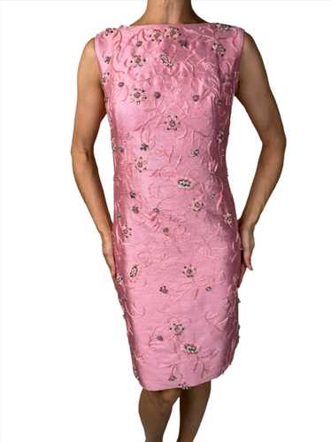 Pink Silk Cocktail Dress 1960s