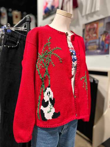 Knit Panda Cardigan