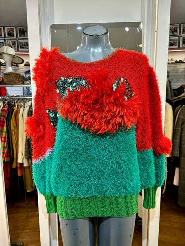 80’s Green & Red Holiday Sweater