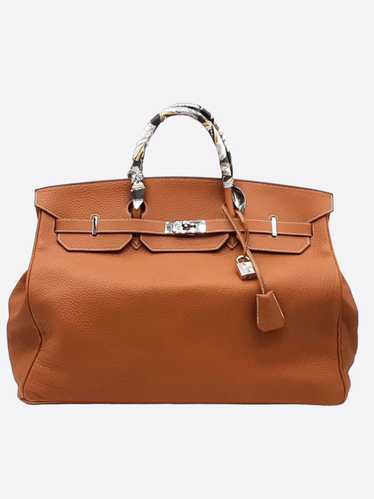 Hermes Hermes Brown Clemence Birkin 50