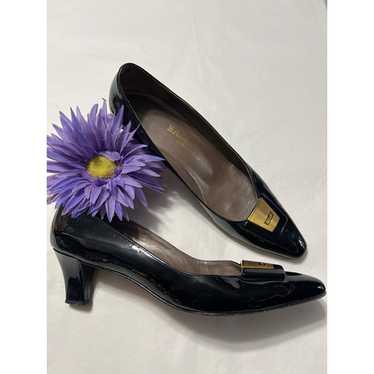 Vintage Bally Black Patent Leather Heels