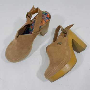 Rocket Dog Y2K Brown Suede Platform Clog Vintage … - image 1