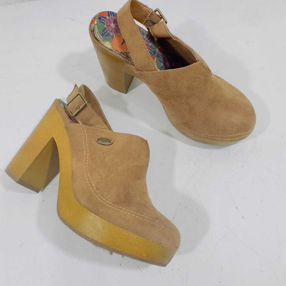 Rocket Dog Y2K Brown Suede Platform Clog Vintage … - image 2