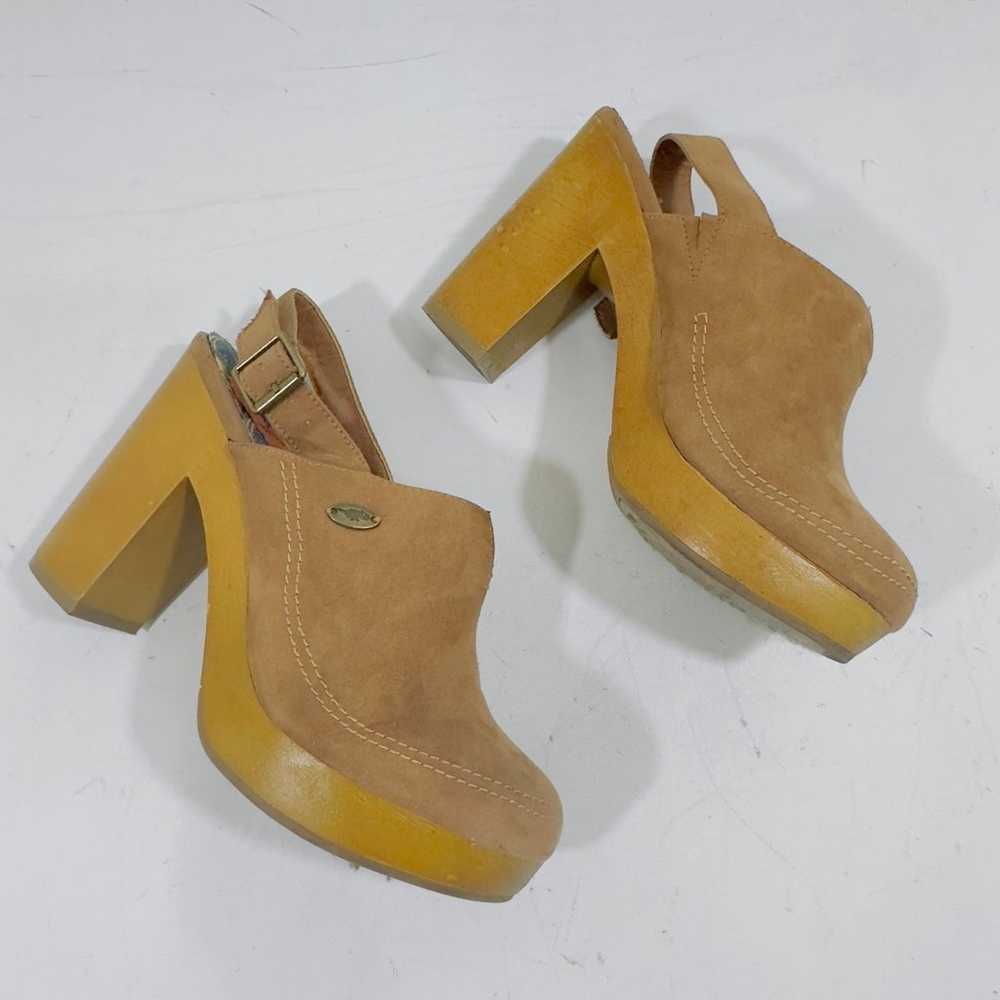 Rocket Dog Y2K Brown Suede Platform Clog Vintage … - image 3