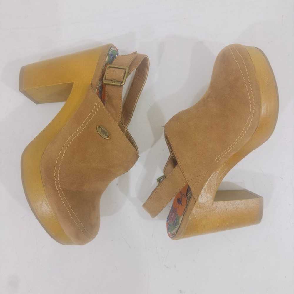 Rocket Dog Y2K Brown Suede Platform Clog Vintage … - image 7