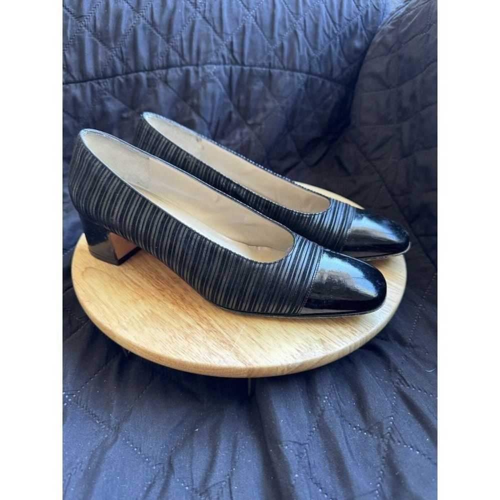 Salvatore Ferragamo  Black Pump Heels Shoes 7B - image 1