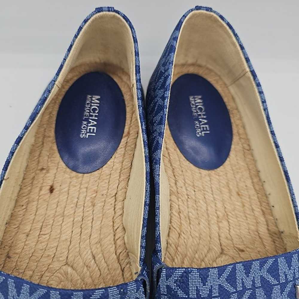 Michael Kors Kendrick Espadrilles Blue Slip On Wo… - image 10