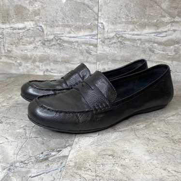 Born black leather flats loafers shoes 8.5