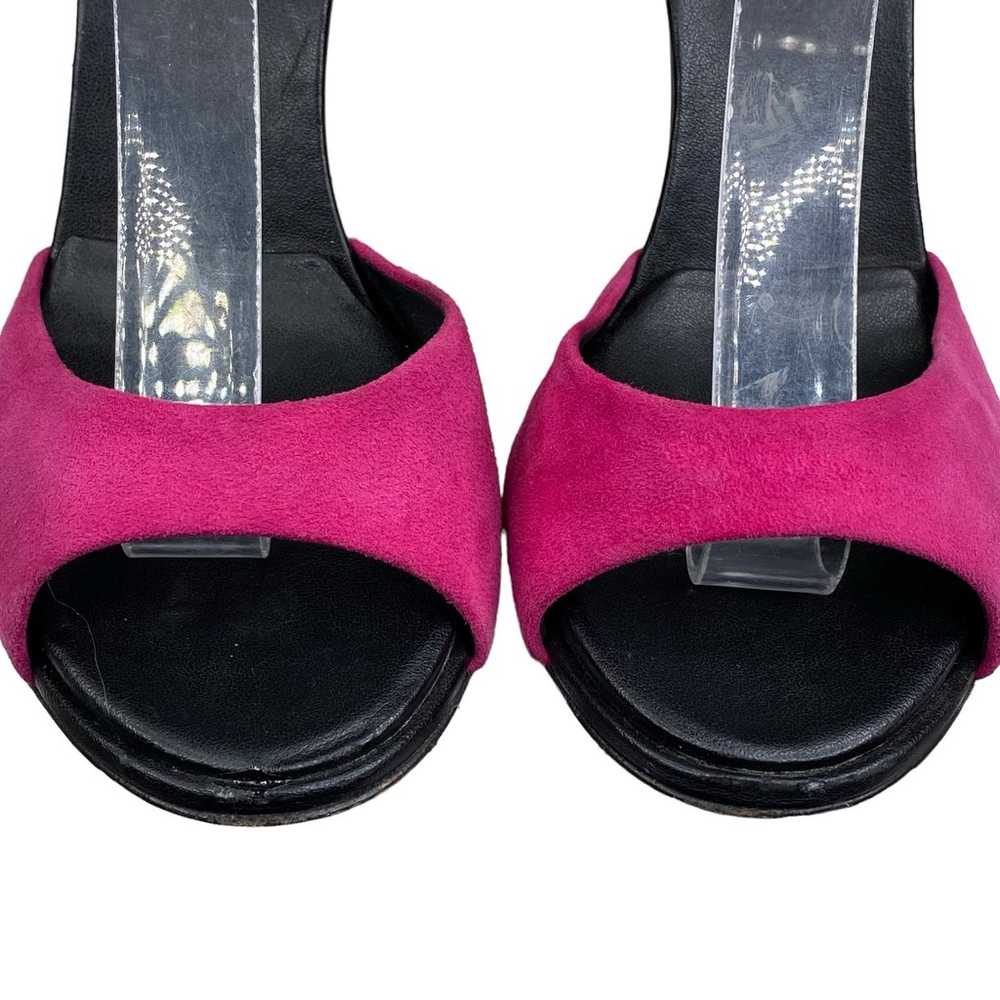 Diane Van Furstenburg Pink Purple Suede Open Toe … - image 8