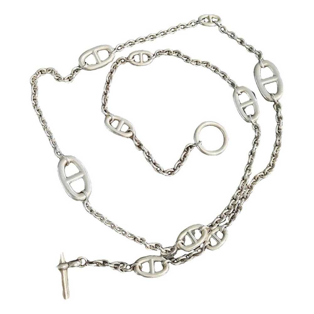 Hermès Farandole silver long necklace - image 1