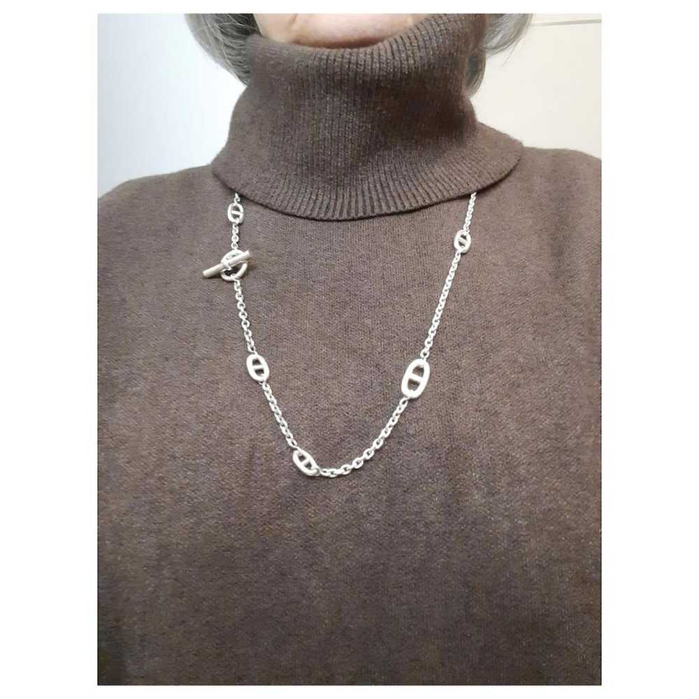 Hermès Farandole silver long necklace - image 6