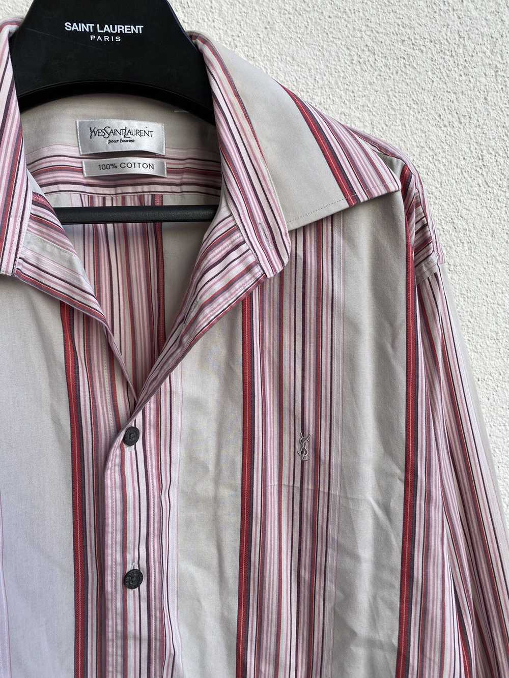 Vintage × Yves Saint Laurent Pinky YSL Shirt Cott… - image 6