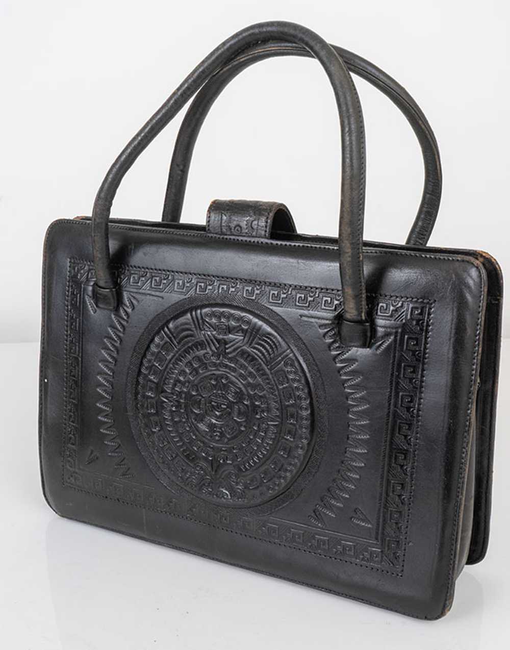 1960s Mexican Tooled Leather Purse - image 2