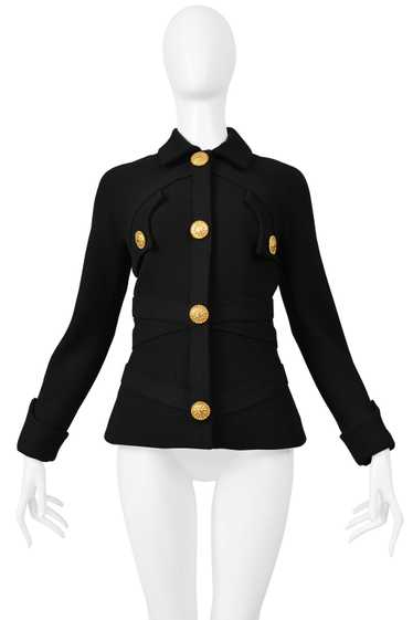 Vintage GENNY GIANNI VERSACE ジェニー　スーツ GIANNI VERSACE BLACK BONDAGE JUMPSUIT 1992